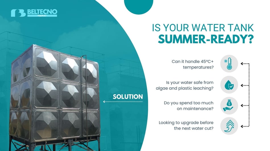 An infographic showing common summer water Challenges