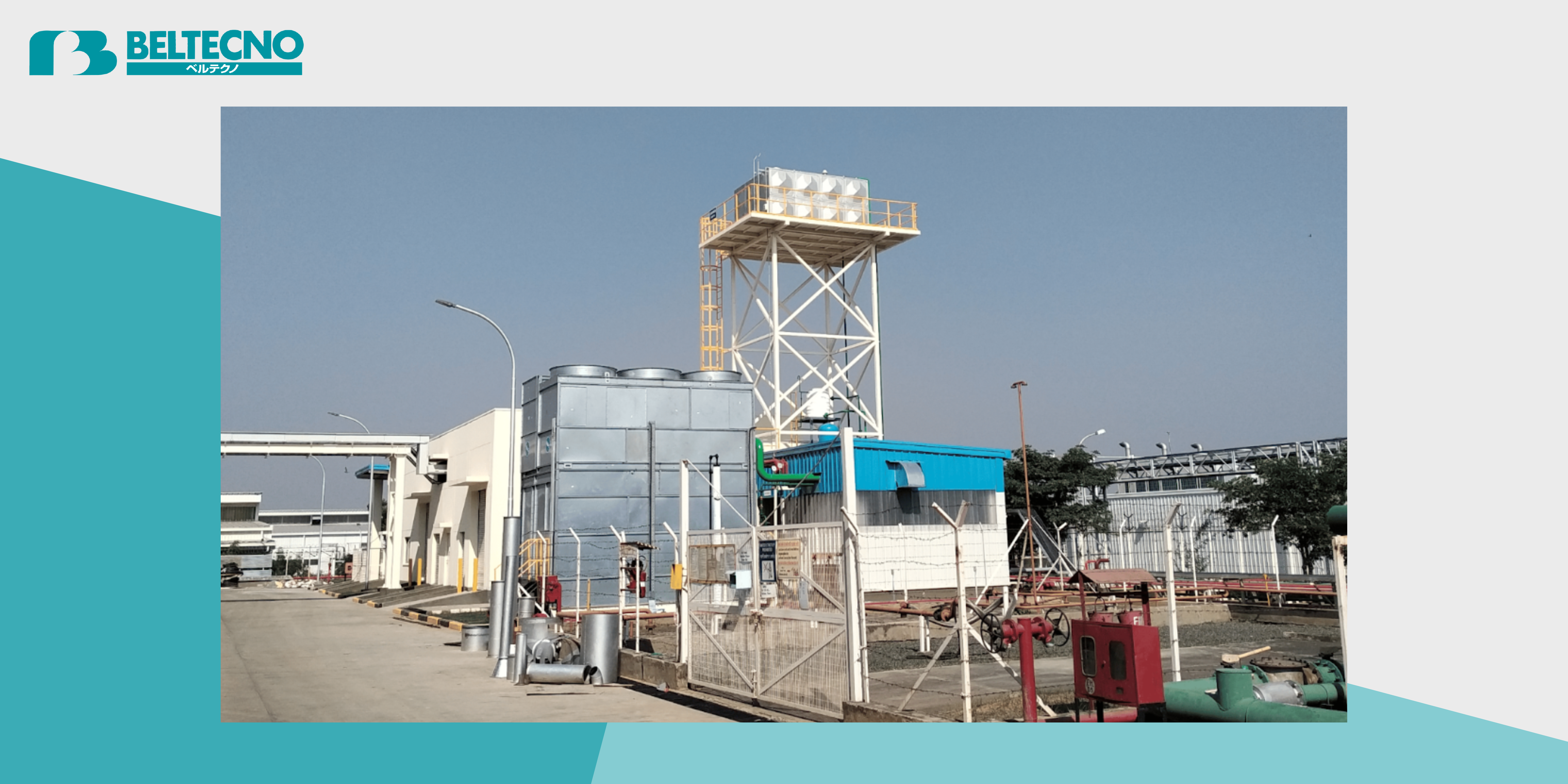 An image showing Beltecno Stainless Steel Panel Tanks for overhead water tank