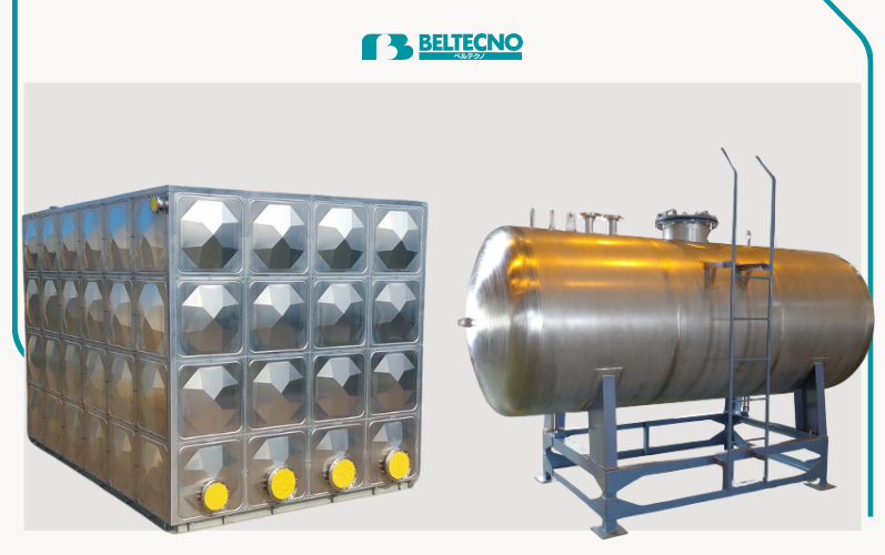 Alt-text: An image showing the Size and Shape of Stainless Steel Tanks